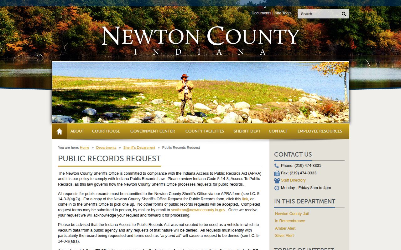 Newton County busted mugshot and booking record request policy